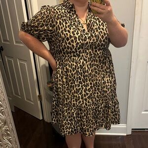 Leopard Print Women's Dress